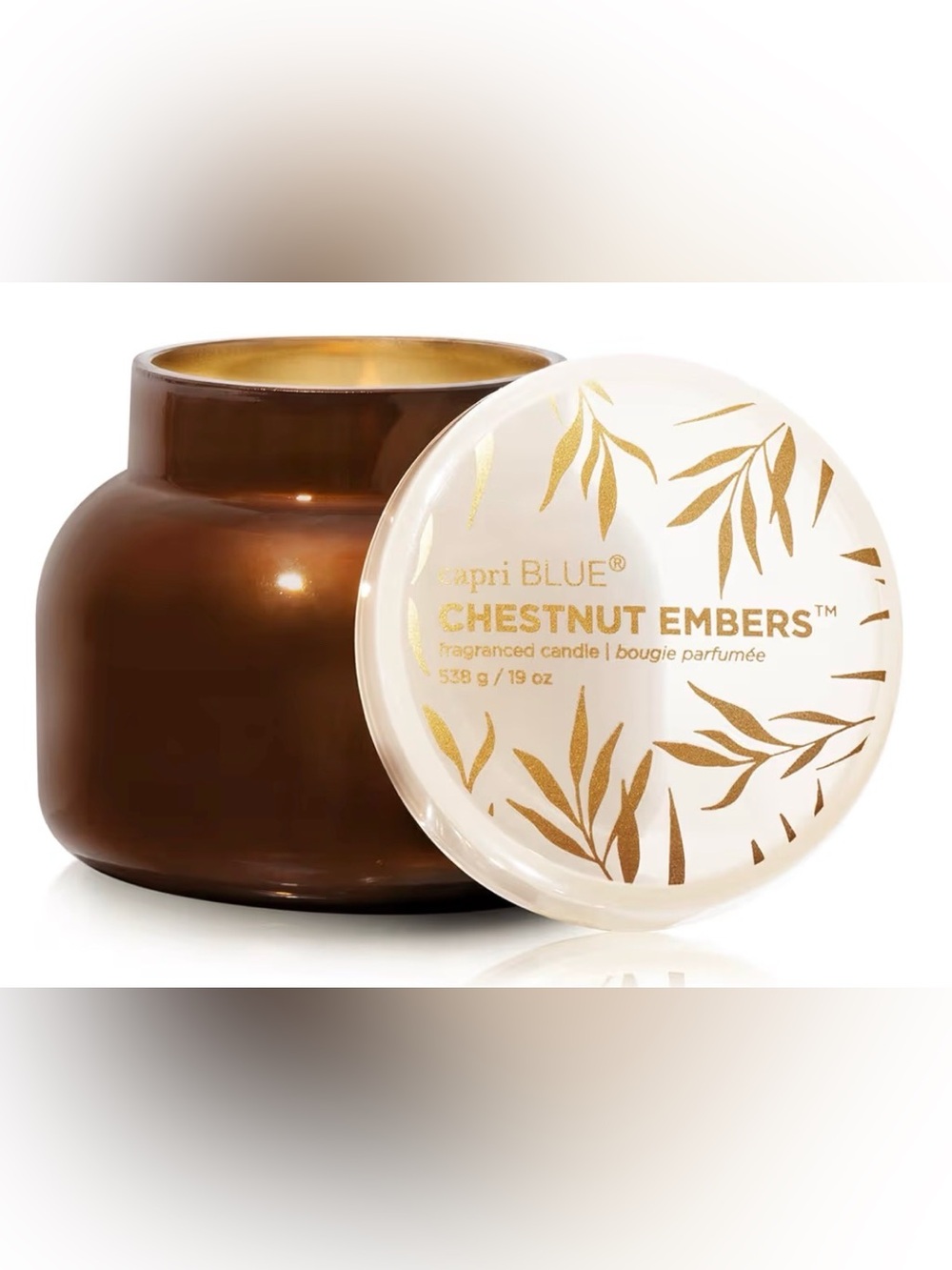 Capri Blue Autumn Glow Fall Candles  (Chestnut Embers, 19 oz)